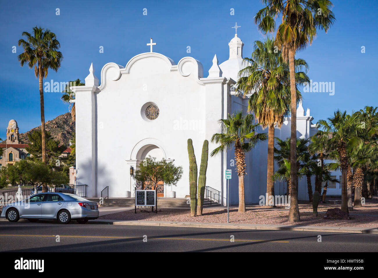 The Immaculate Conception Church in Ajo, Arizona, USA. Stock Photo