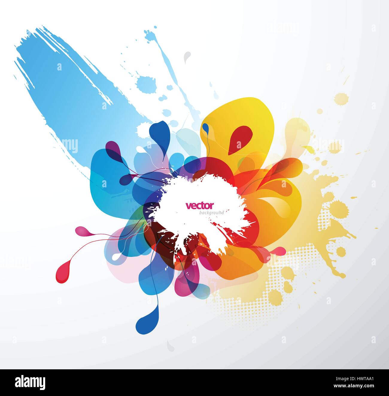 Light blue color splash Stock Vector Images - Alamy