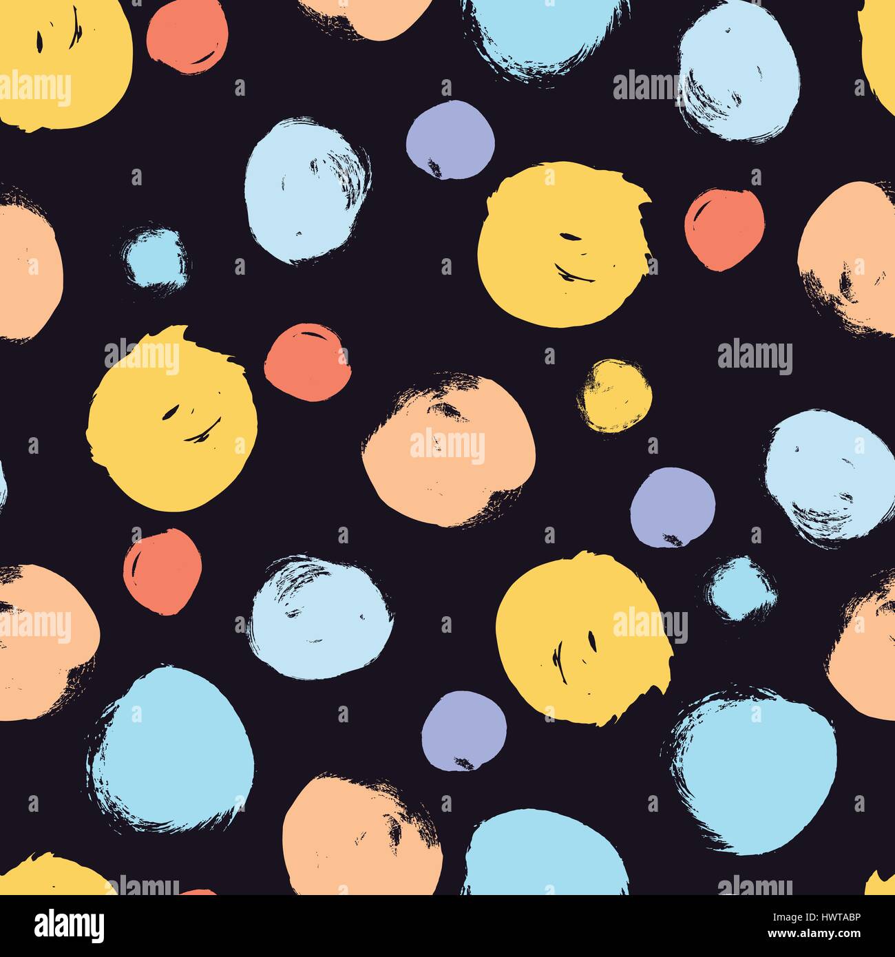 Seamless colorful pattern with circles Stock Vector Image & Art - Alamy