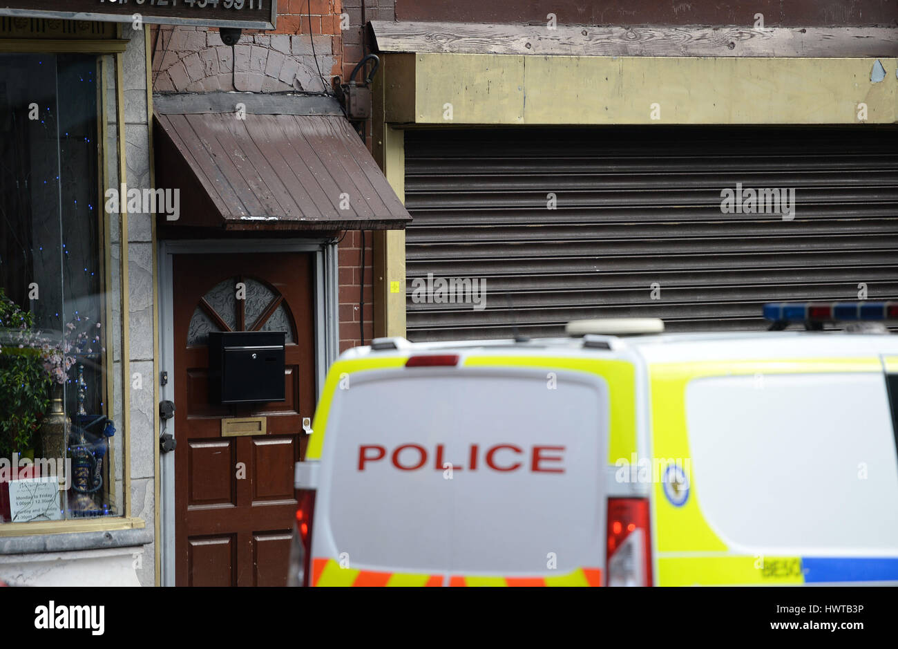 Police activity outside an address in Hagley Road, Birmingham, after ...
