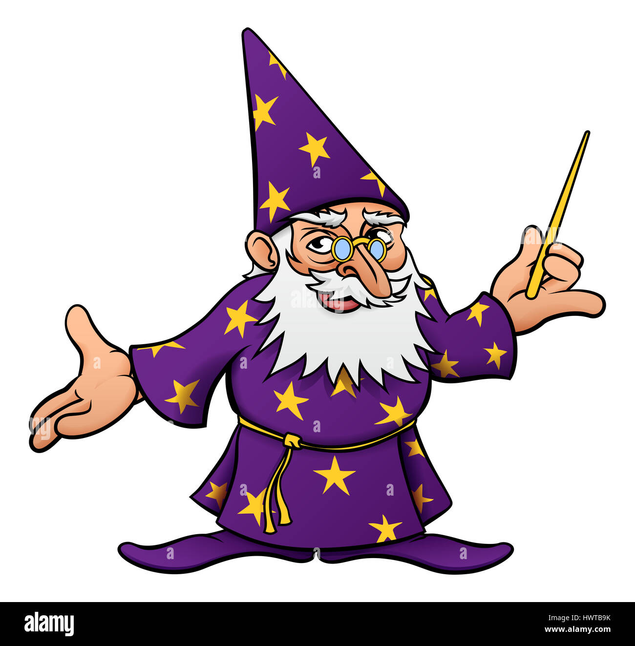 Wizard cartoon hi-res stock photography and images - Alamy