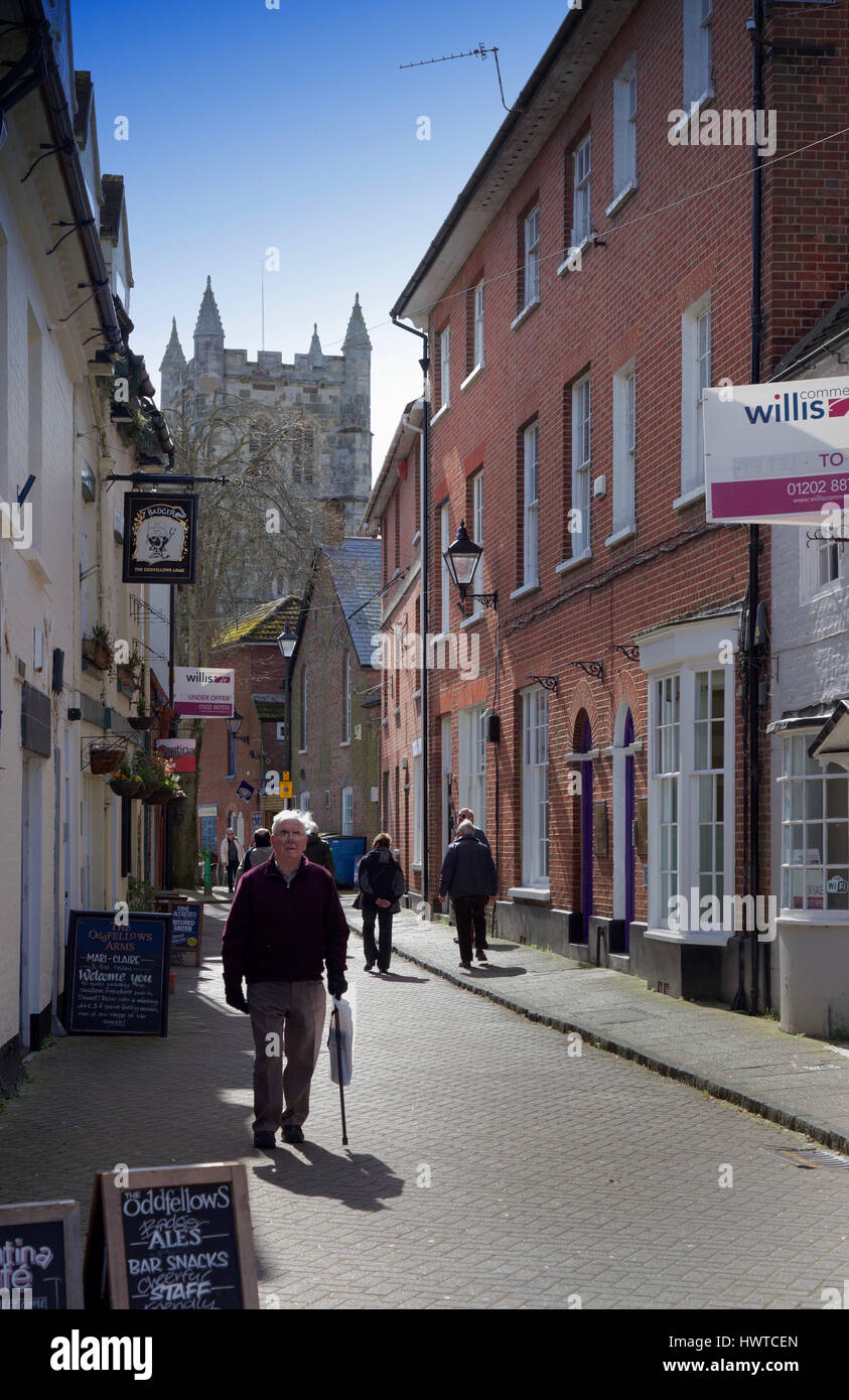Wimborne Minster in Dorset Stock Photo Alamy