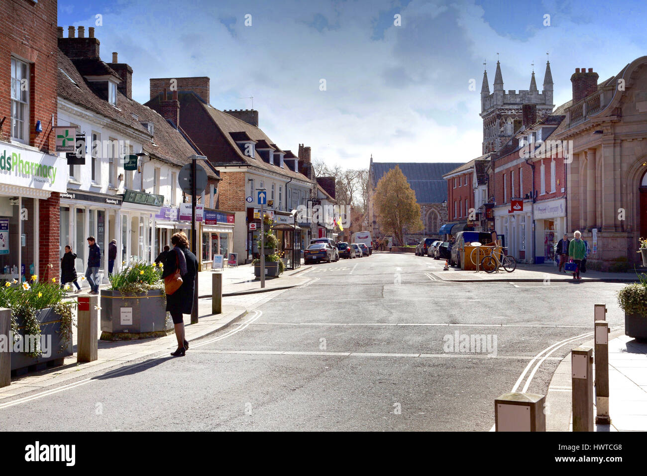 Wimborne Minster in Dorset Stock Photo Alamy