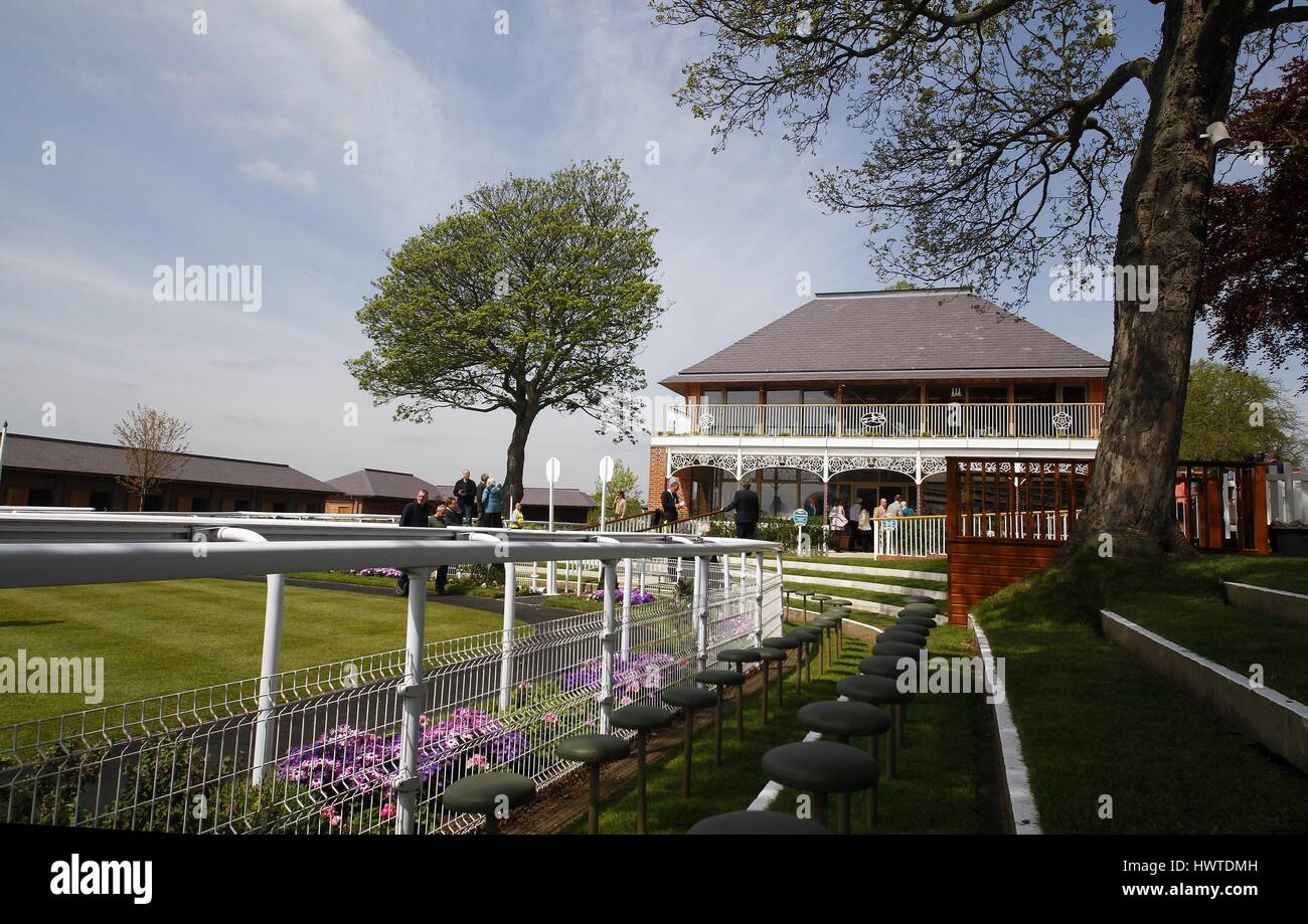 THE NEW WEIGHING ROOM YORK RACECOURSE YORK RACECOURSE YORK RACECOURSE YORK ENGLAND 15 May 2015 Stock Photo