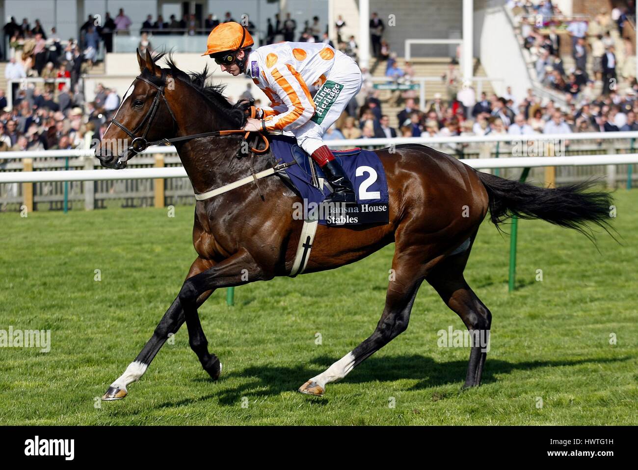 BIG ROBERT RIDDEN BY MARTIN DWYER ROWLEY MILE COURSE NEWMARKET ENGLAND 19 April 2007 Stock Photo