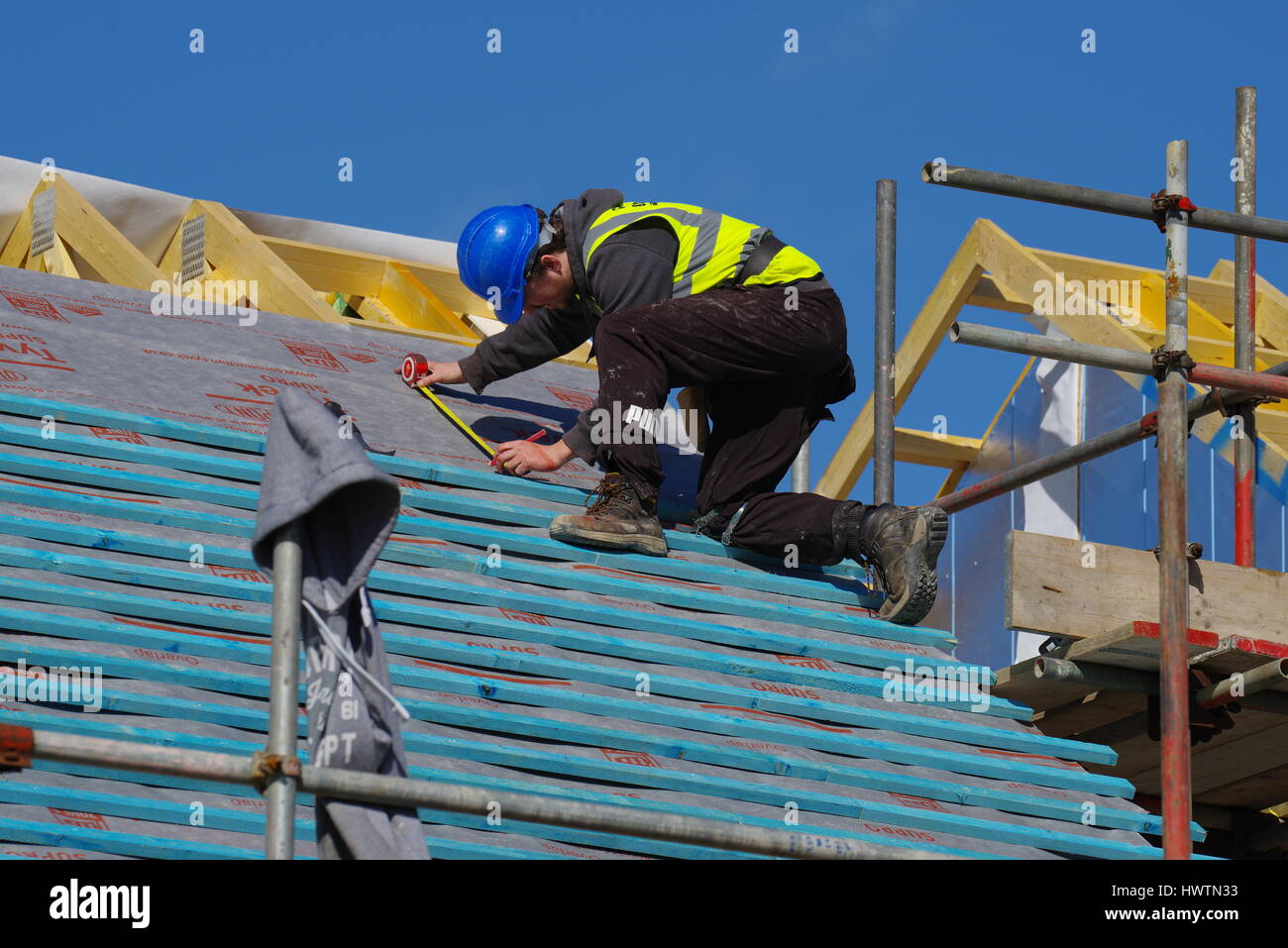 New Housing Build, Holyhead Wales Stock Photo Alamy