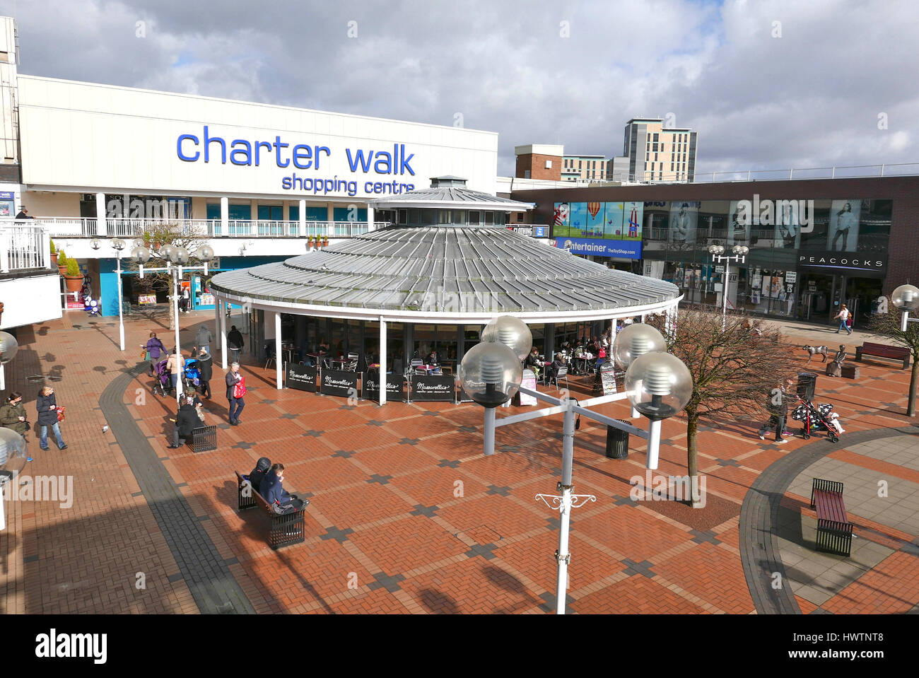 Charter Walk Shopping Centre,Burnley Lancashire, UK Stock Photo