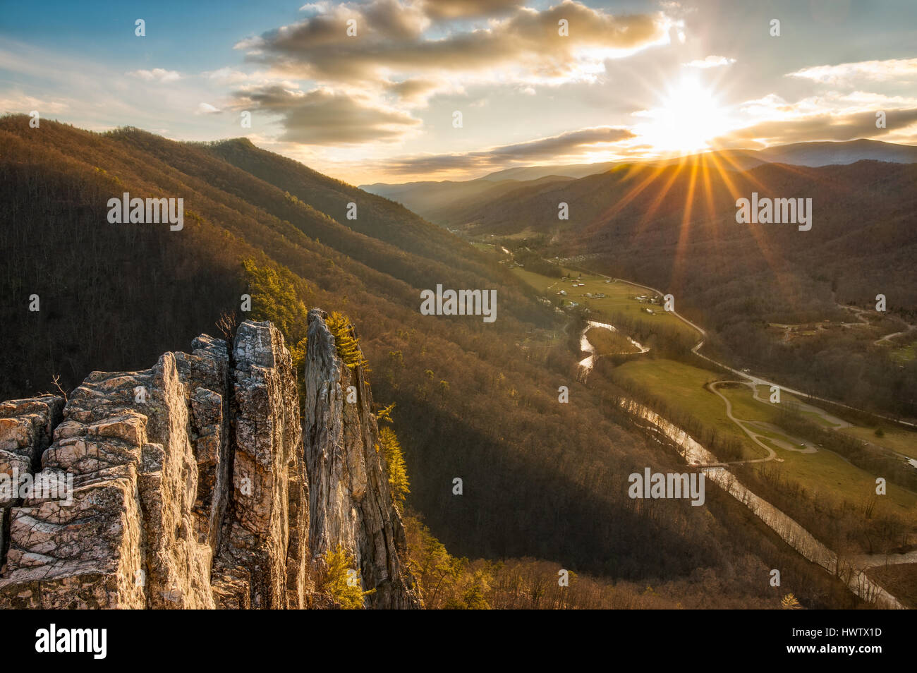 The winter sun's mask conceals the freezing temperatures of the valley