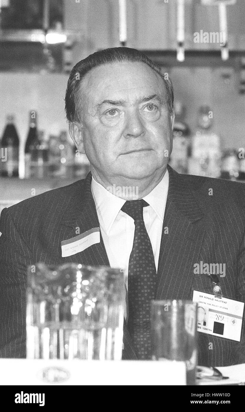 Sir Ronald Halstead, former Chairman and Chief Excutive of Beecham