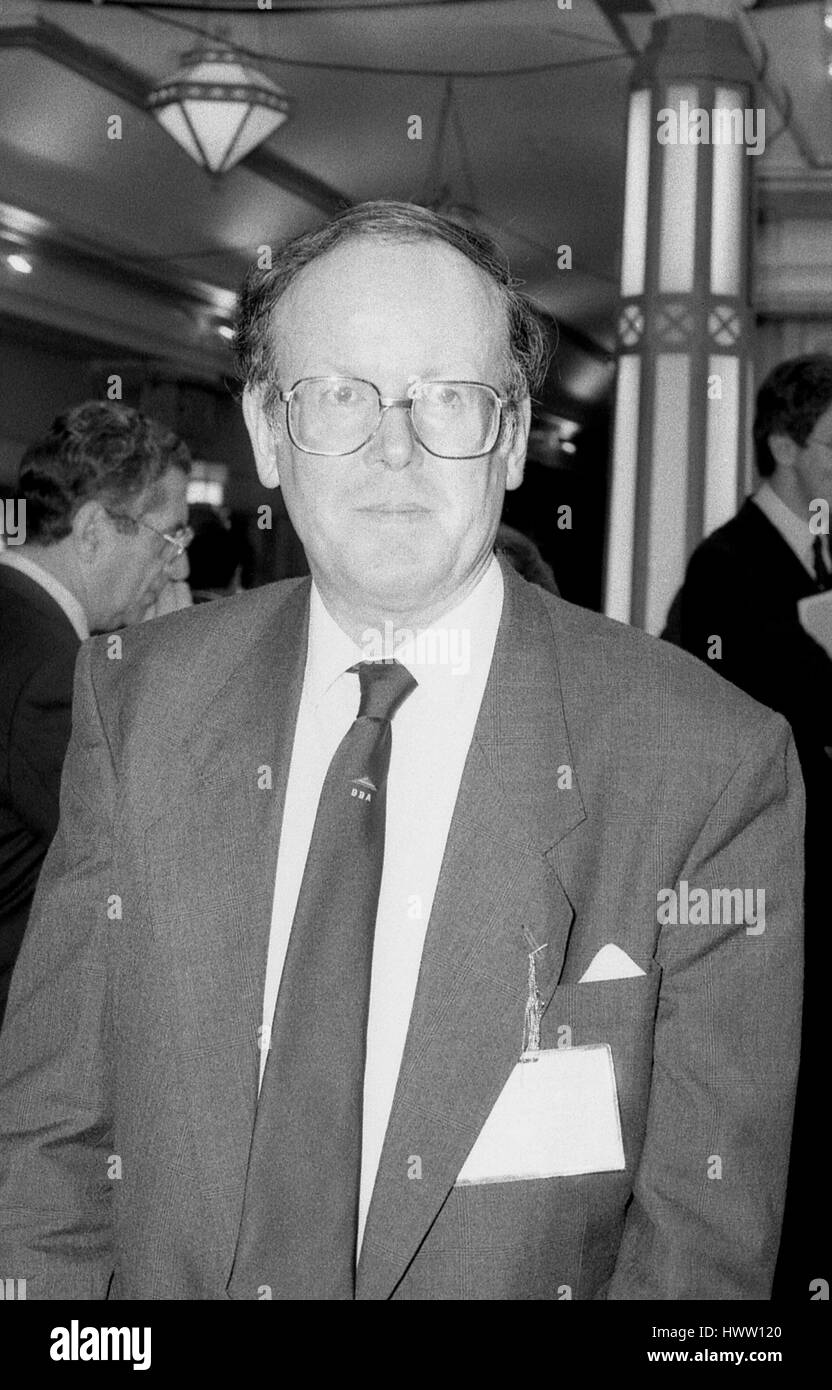Sydney Chapman, Conservative party Member of Parliament for Chipping Barnet, attends the party conference in Blackpool, England on October 10, 1989. Stock Photo