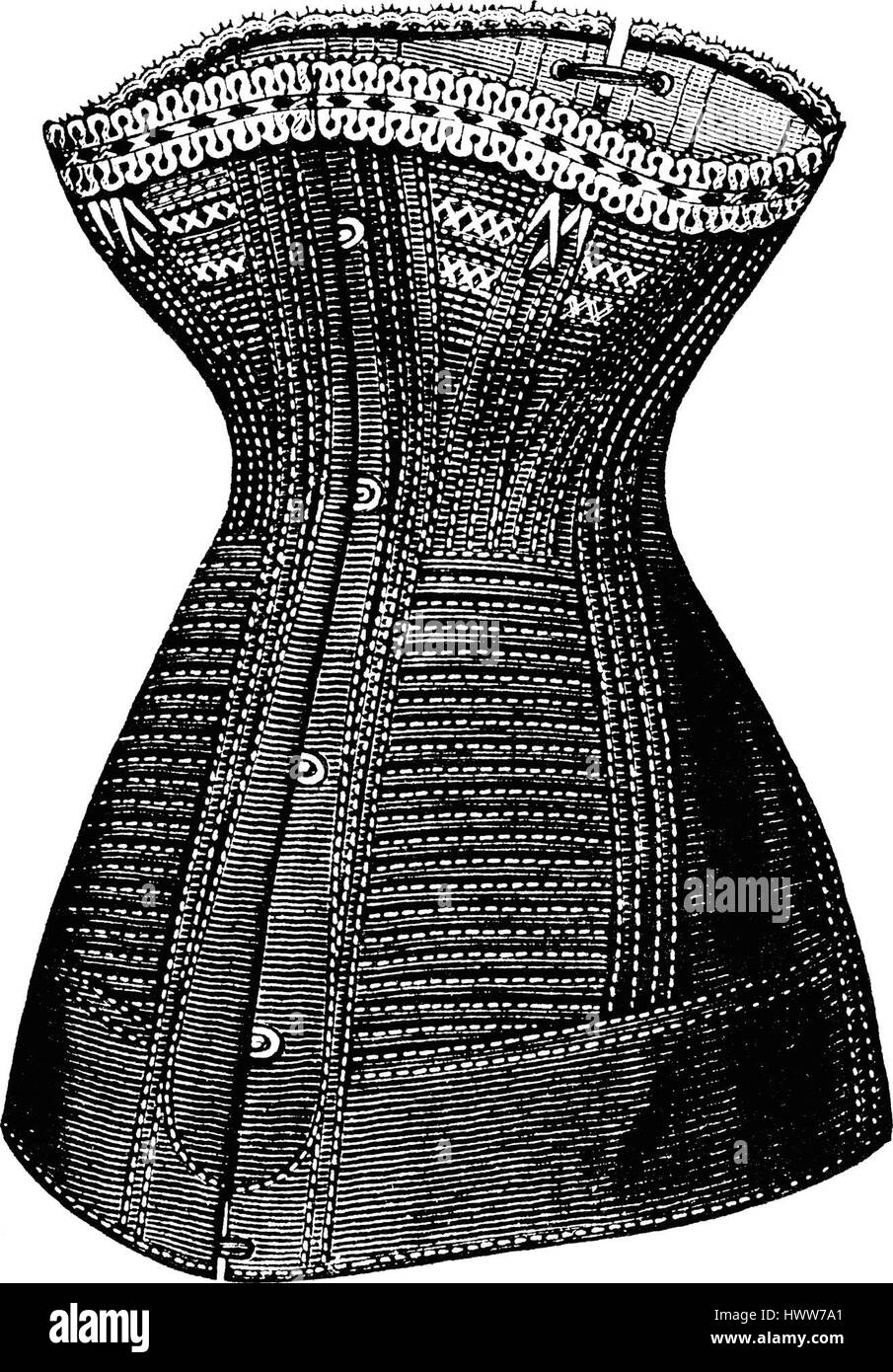 Patron Ancien De Corset Pour Poupée De 25cm - Reproduction Du Magazine "La Poupée Modèle" N°2 Novembre 1882 | Vintage, Fait Main