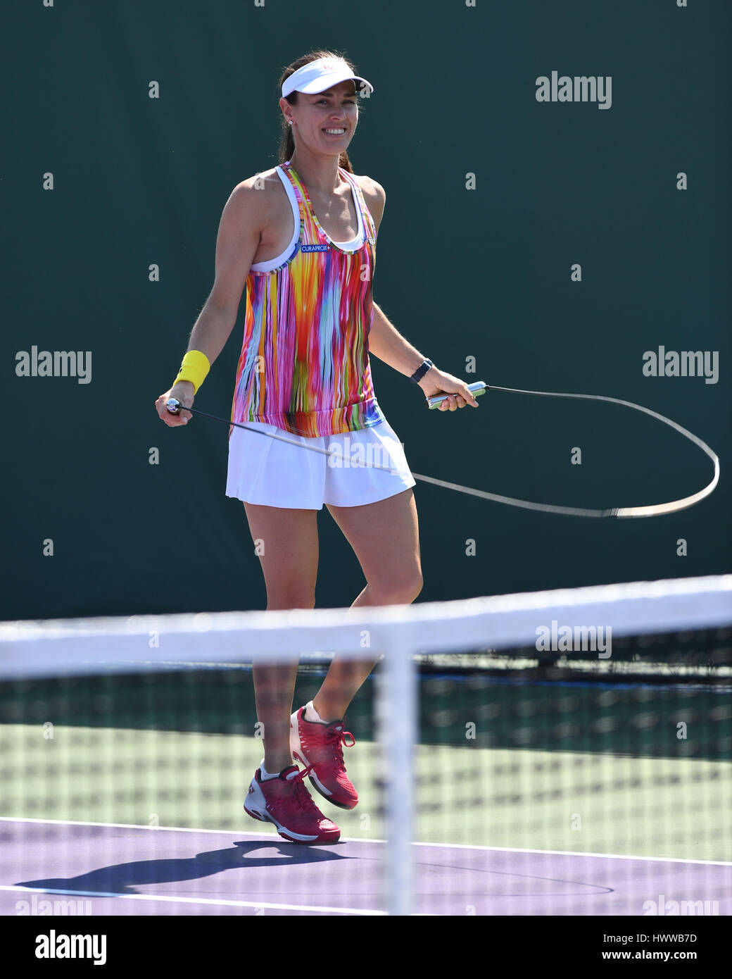 Key Biscayne, Florida, USA. 22nd Mar, 2017. Martina Hingis is sighted