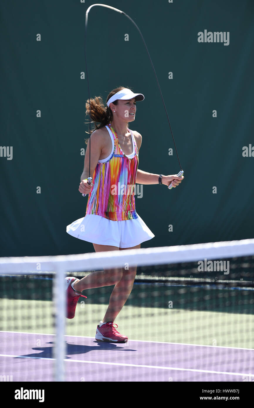 Key Biscayne, Florida, USA. 22nd Mar, 2017. Martina Hingis is sighted