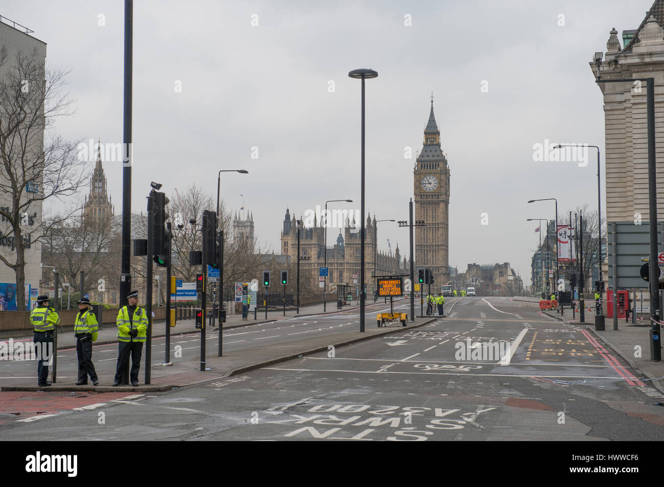 Westminster Bridge, London, UK. 23rd March 2017. The Westminster Bridge ...