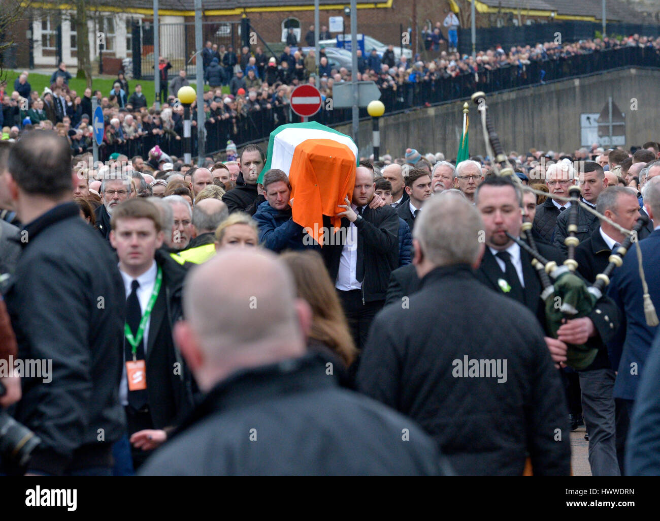 Derry, Northern Ireland. 23 March 2017. Funeral of Martin McGuinness