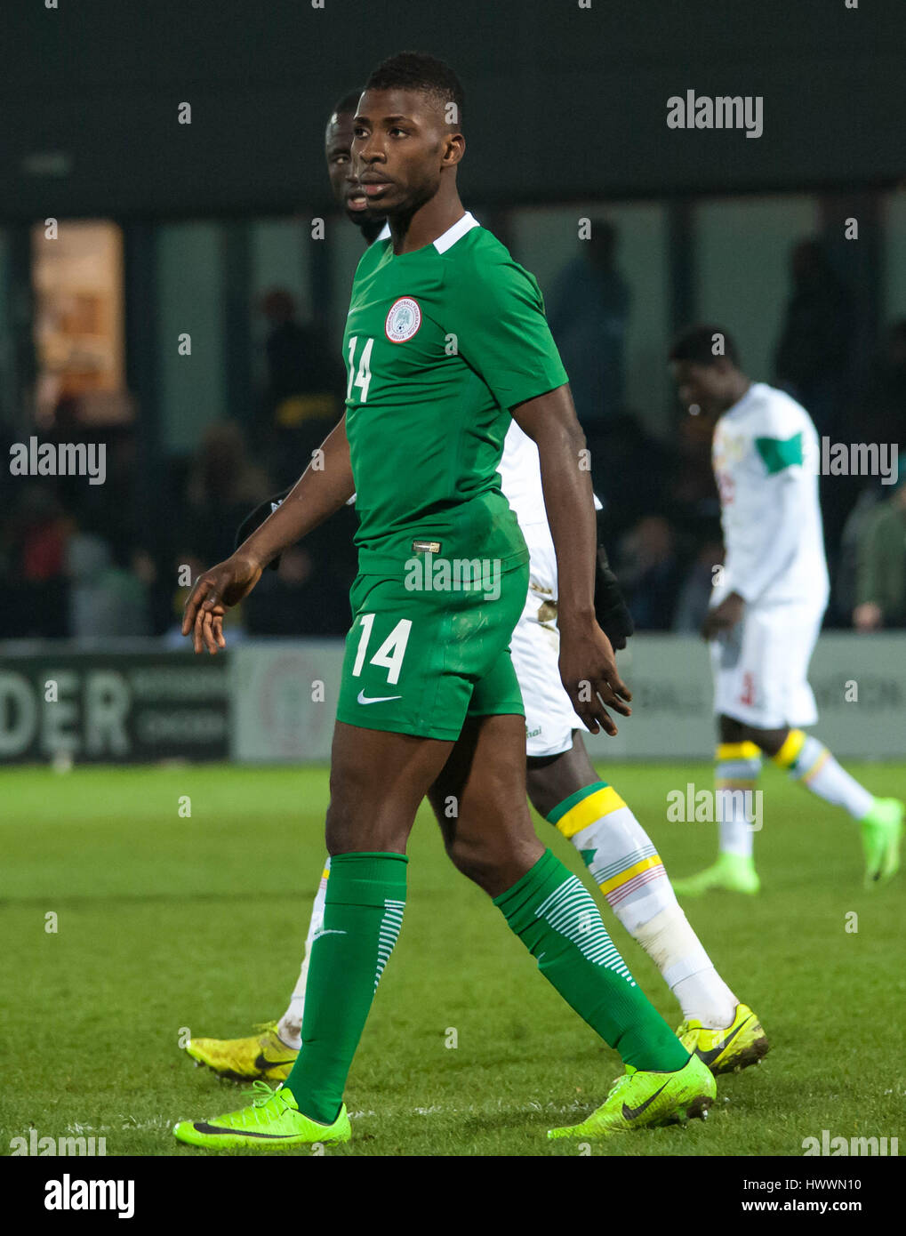 The Hive, Barnet,  England. 23rd March 2017. Kelechi Iheanacho of Nigeria  during the International Friendly match between Nigeria and Senegal. Michael Tubi / Alamy Live News Stock Photo