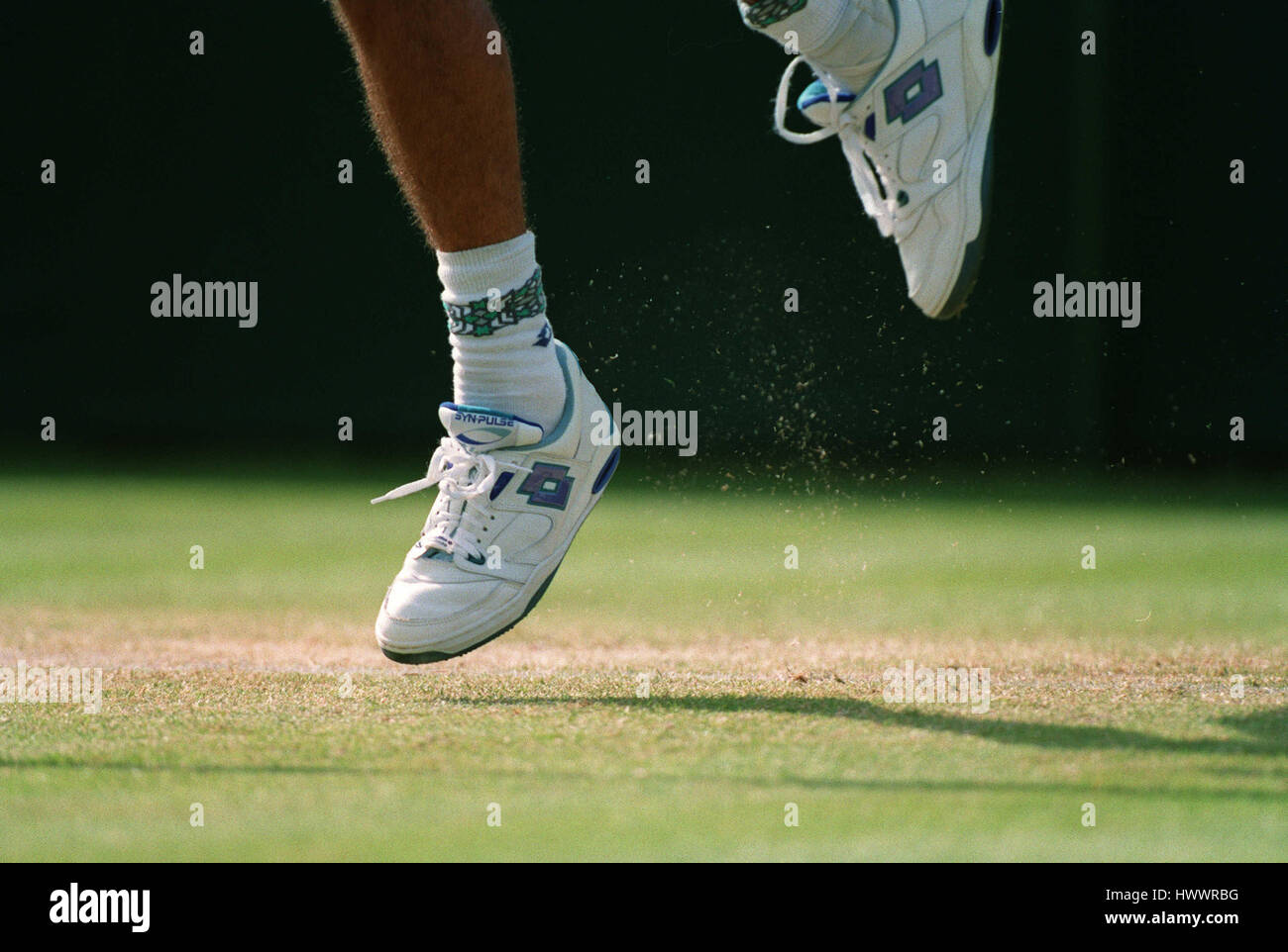 GRASS CUTTINGS WIMBLEDON TENNIS CHAMPIONSHIPS 05 July 1993 Stock Photo