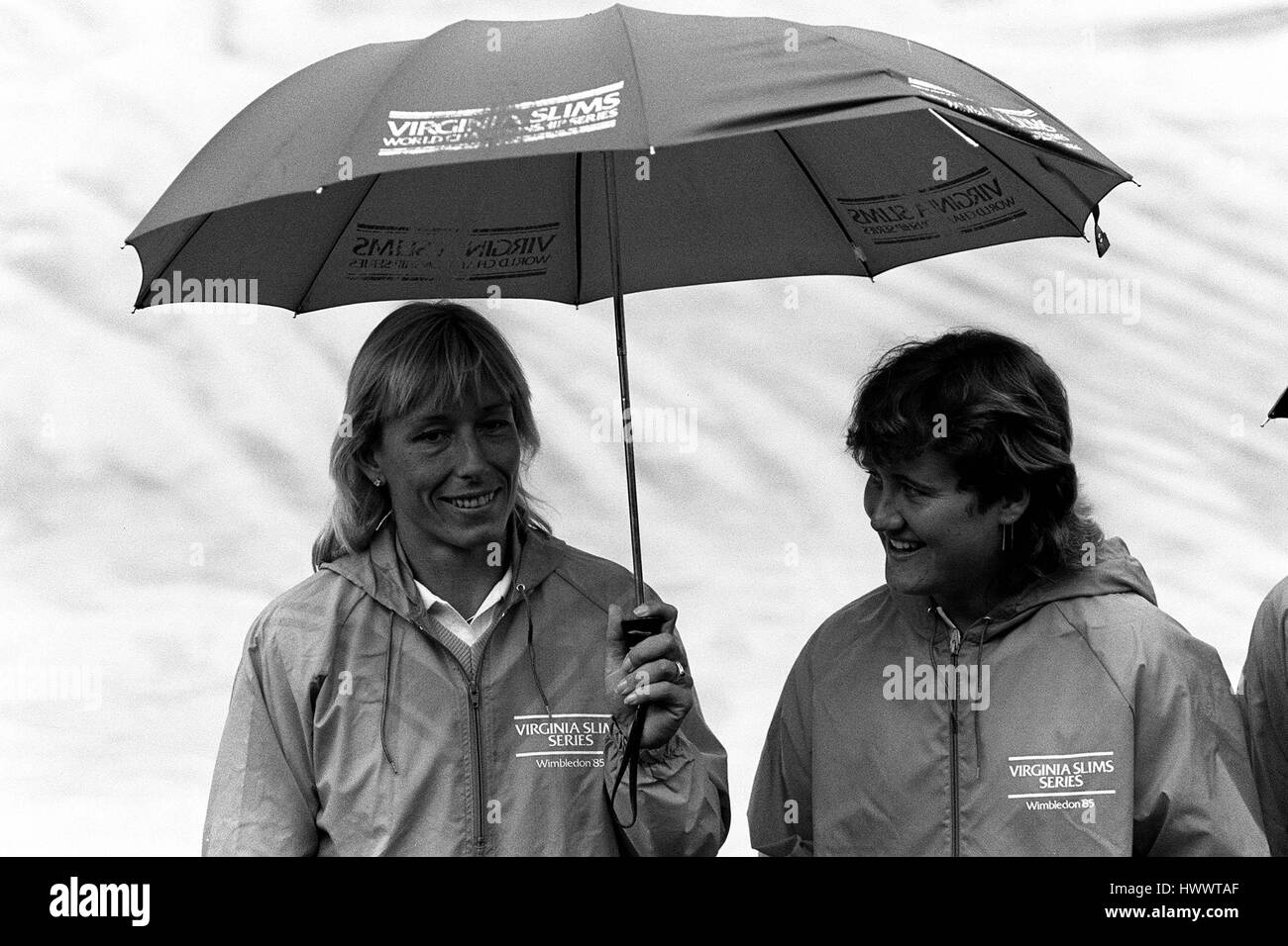 MARTINA NAVRATILOVA WIMBLEDON CHAMPIONSHIP 29 June 1985 Stock Photo