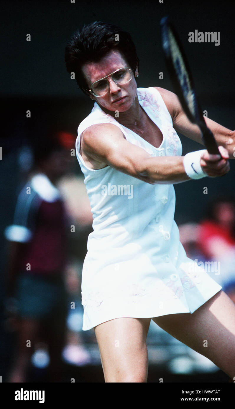 BILLIE JEAN KING WIMBLEDON CHAMPIONSHIPS 01 June 1983 Stock Photo