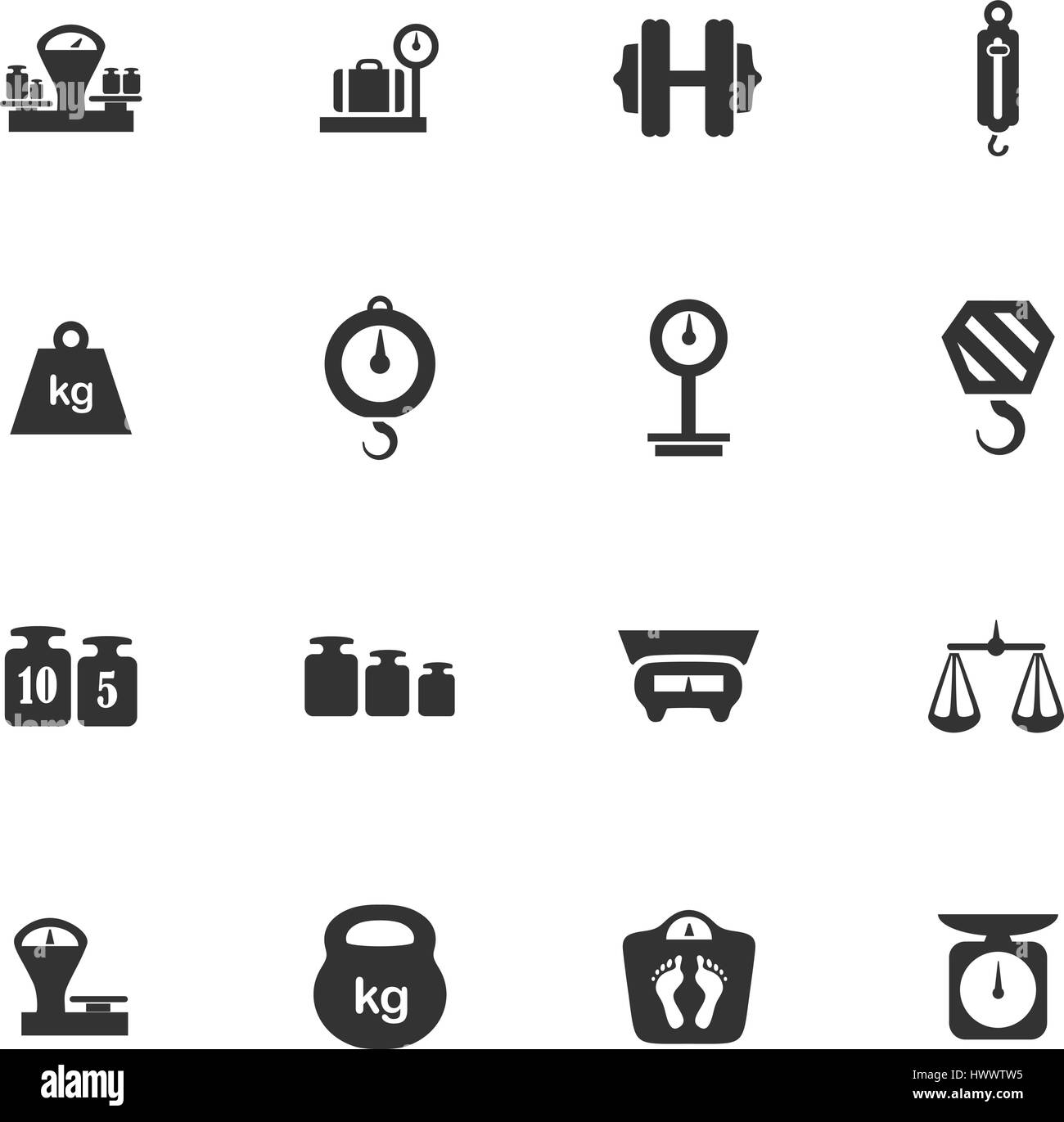 Scales vector icons for user interface design Stock Vector Image & Art Alamy
