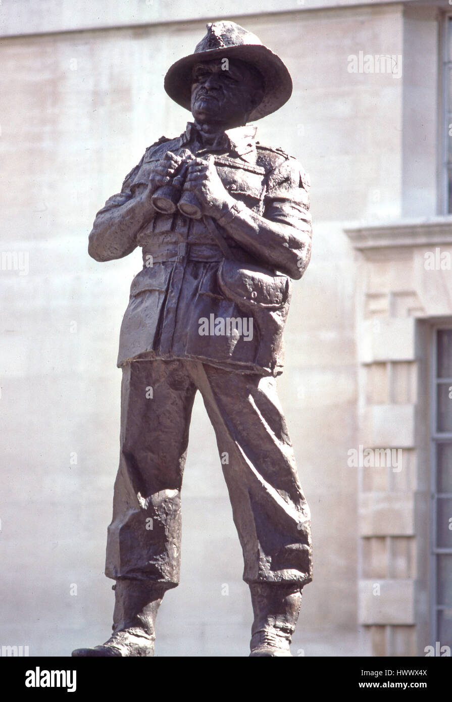Statue of Field Marshall Vincent Slim in London Stock Photo