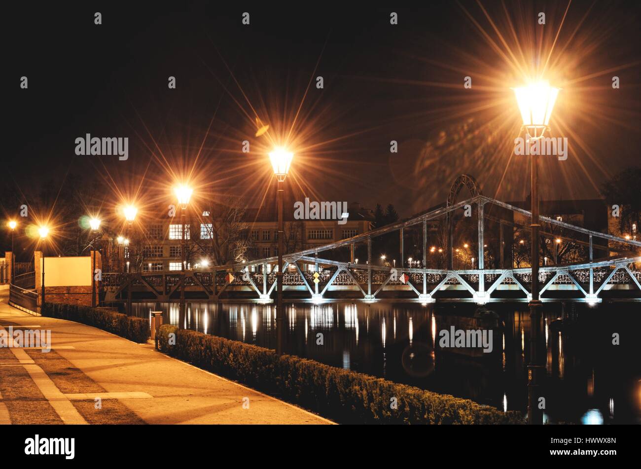 Most Tumski by night, Wroclaw (Poland) © Pawel M. Mikucki Stock Photo