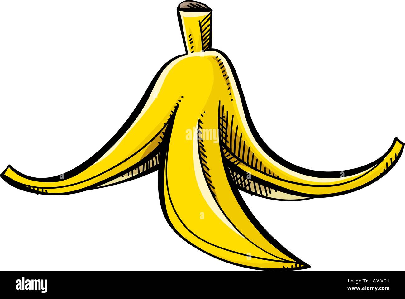 Banana Peel Cartoon