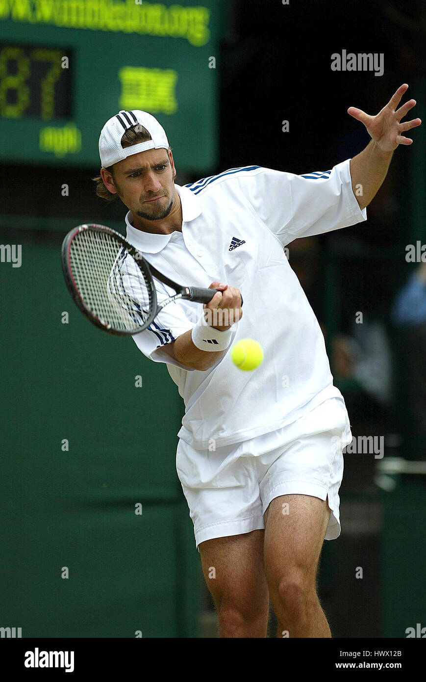 Nicholas Keefer NICOLAS KIEFER WIMBLEDON CHAMPIONSHIPS 28 June 2002 Stock Photo - Alamy