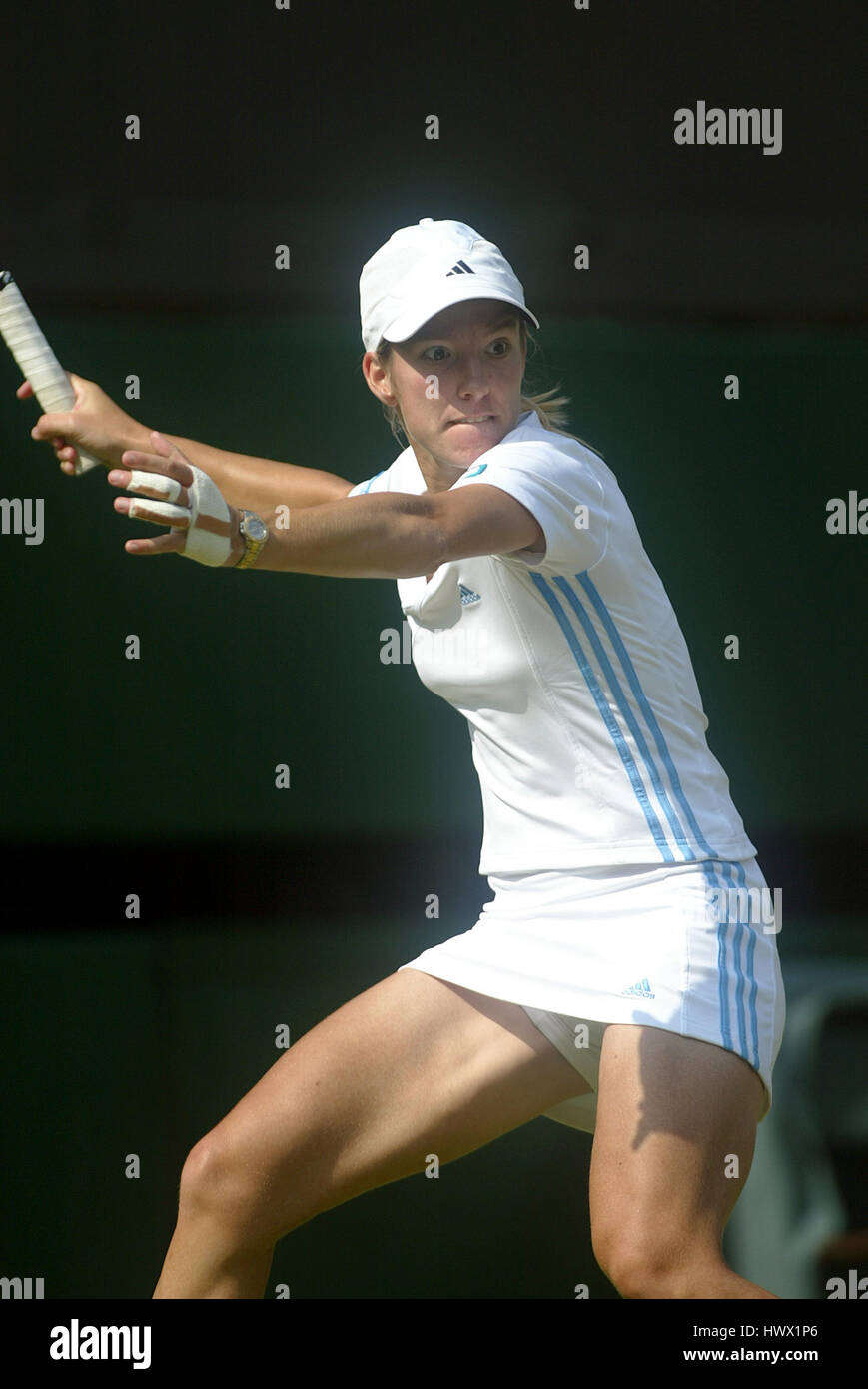 JUSTINE HENIN-HARDENNE BELGIUM WIMBLEDON LONDON ENGLAND 26 June 2003 ...