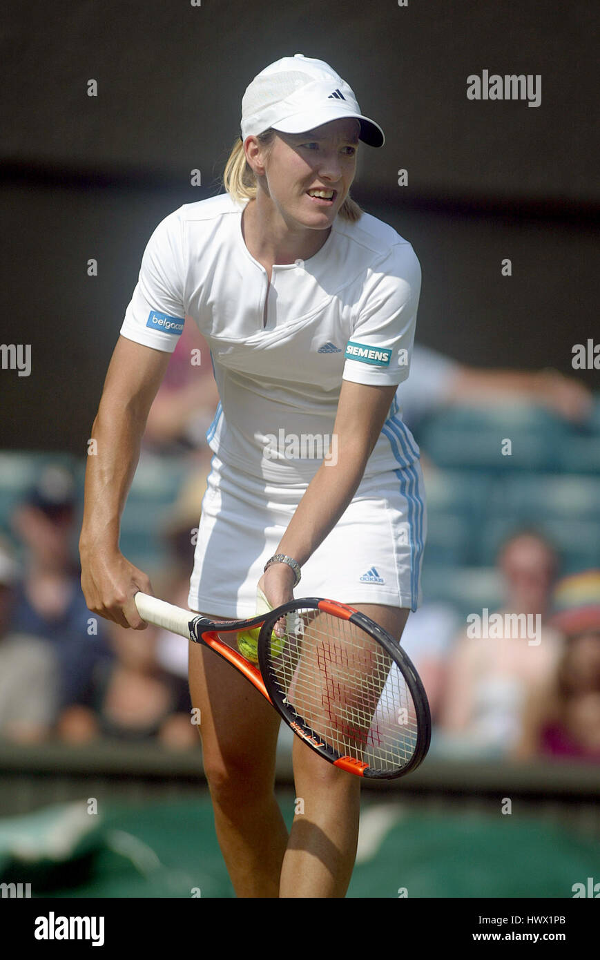 JUSTINE HENIN-HARDENNE BELGIUM WIMBLEDON LONDON ENGLAND 26 June 2003 ...