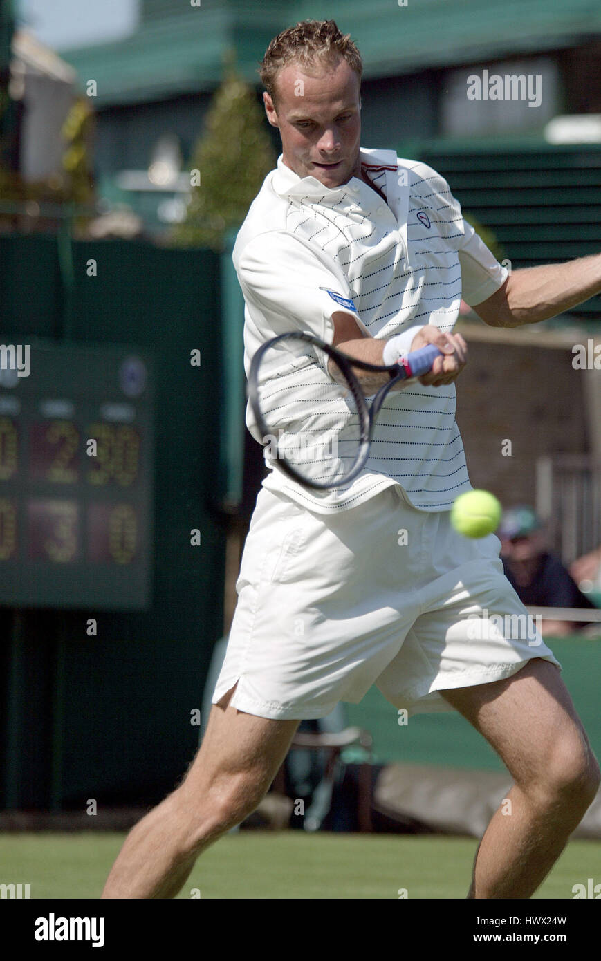 MARTIN VERKERK HOLLAND WIMBLEDON LONDON ENGLAND 24 July 2003 Stock