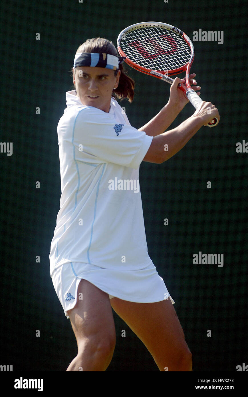 CONCHITA MARTINEZ SPAIN WIMBLEDON LONDON ENGLAND 24 July 2003 Stock Photo