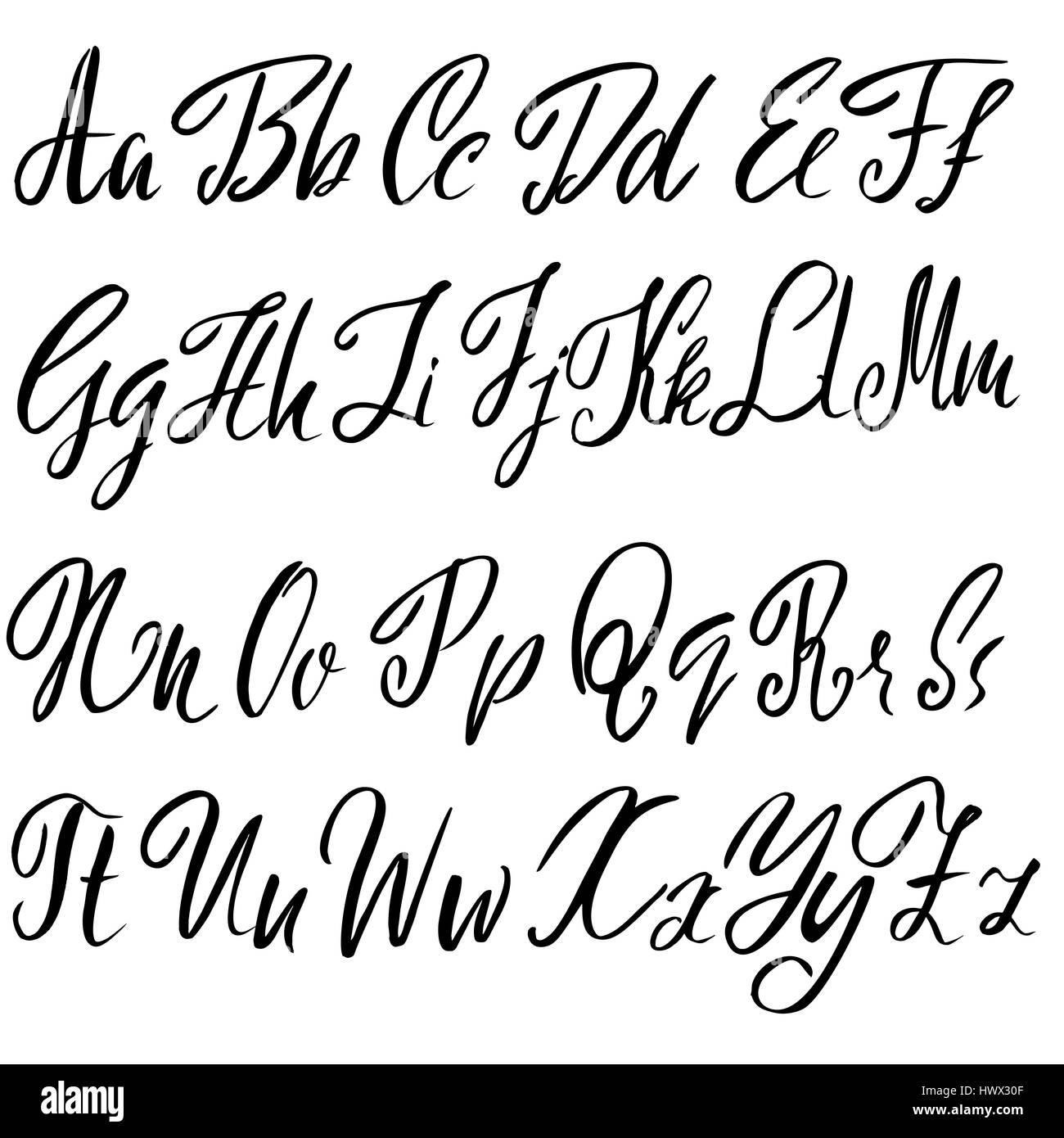 elegant fonts alphabet