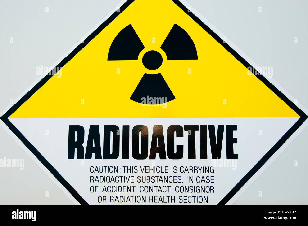 Radioactive Sign Stock Photo