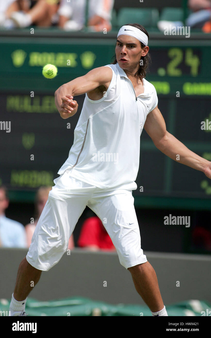 RAFAEL NADAL SPAIN WIMBLEDON 23 June 2005 Stock Photo - Alamy