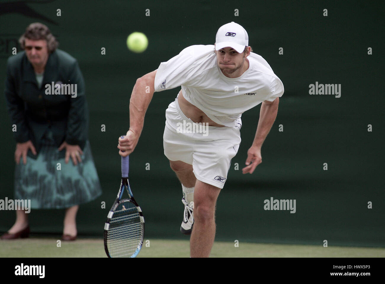 ANDY RODDICK WIMBLEDON CHAMPIONSHIPS 2004 WIMBLEDON LONDON ENGLAND 25 ...