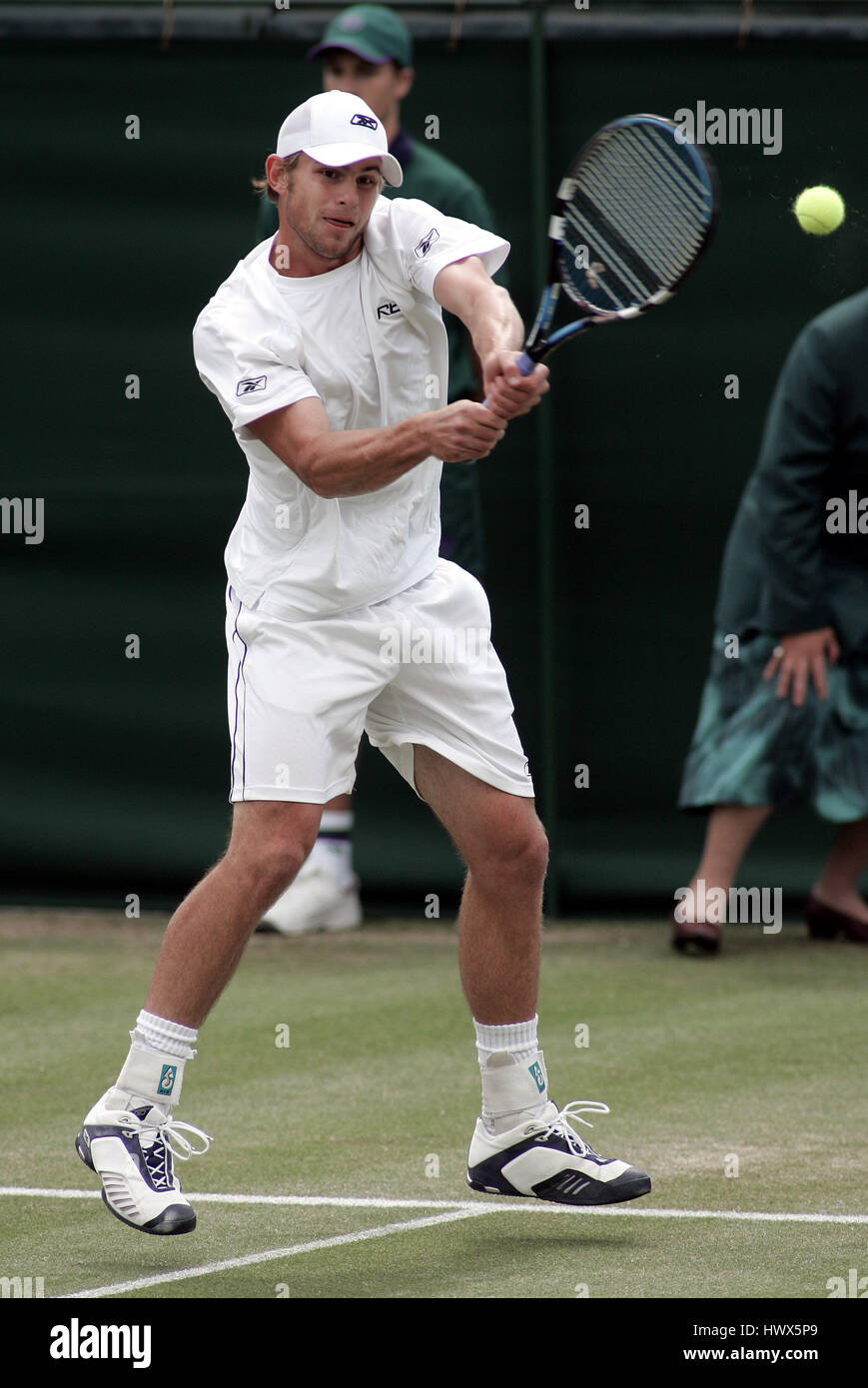 ANDY RODDICK WIMBLEDON CHAMPIONSHIPS 2004 WIMBLEDON LONDON ENGLAND 25 ...