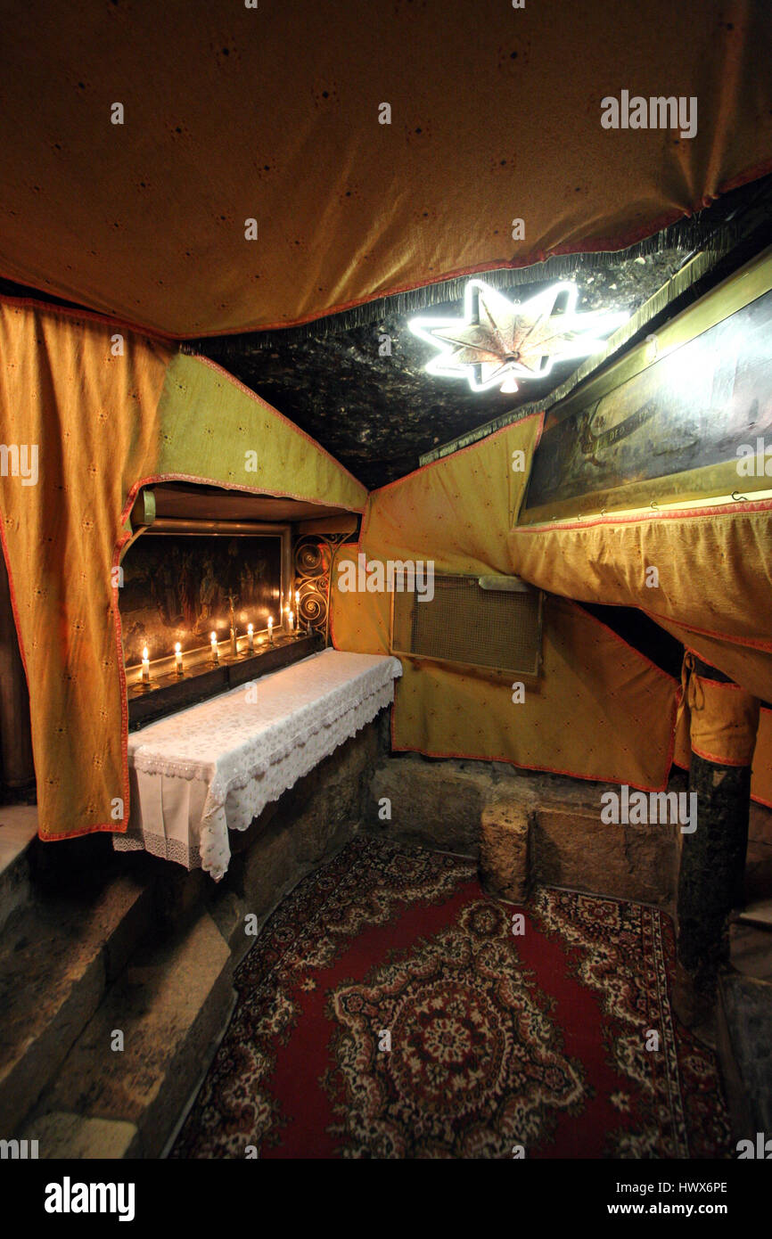 Grotto of Nativity. The Basilica of the Nativity is one of Bethlehem's