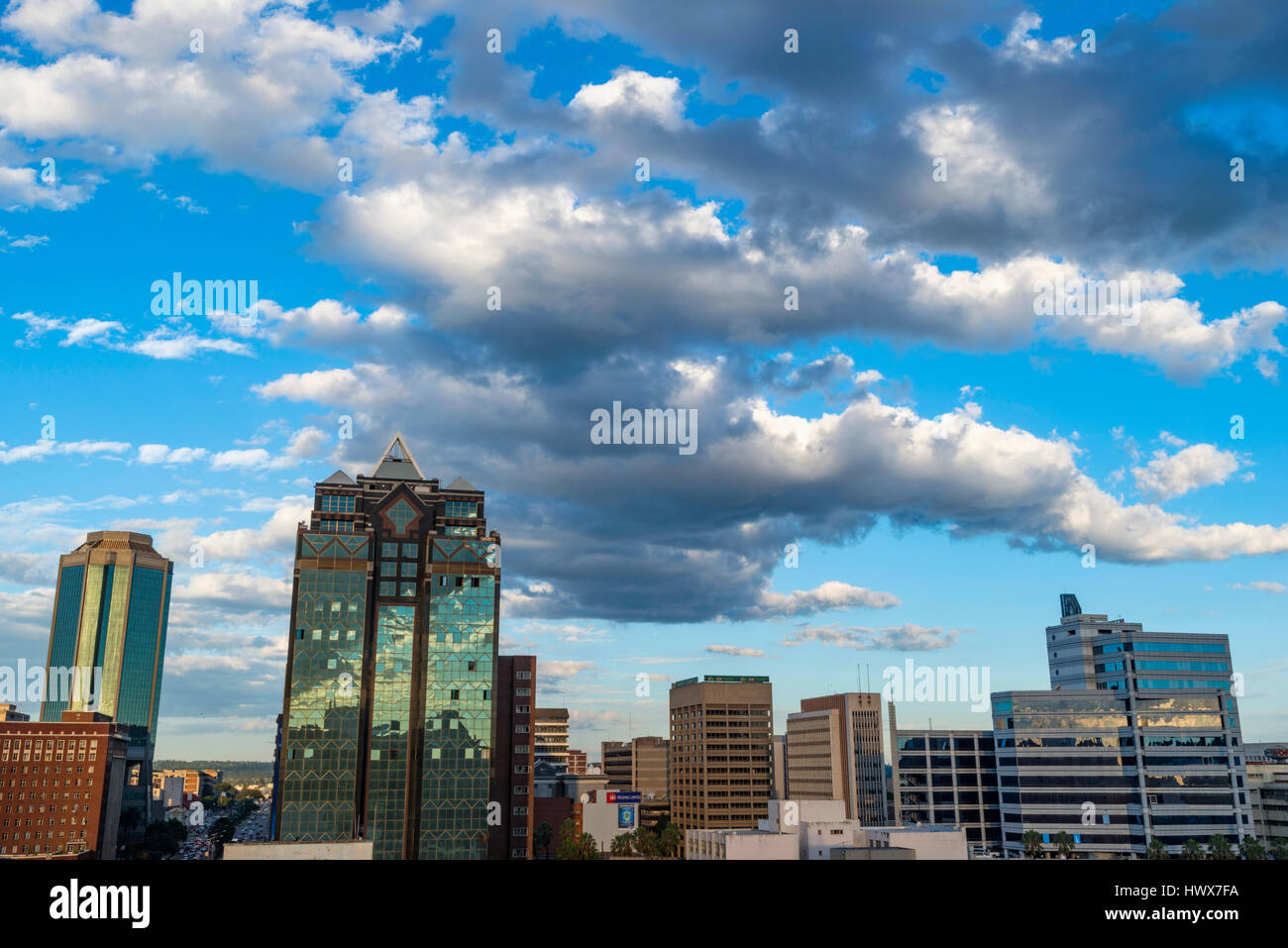 Harare city capital city of zimbabwe harare district large afric hi-res