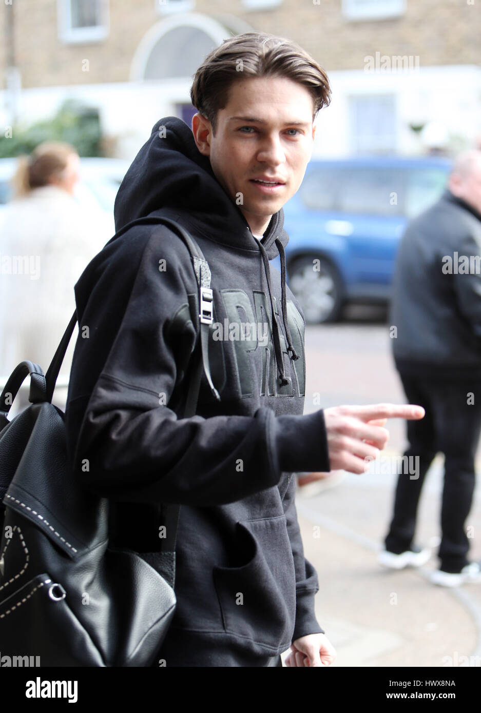 Joey Essex outside ITV Studios Featuring Joey Essex Where London