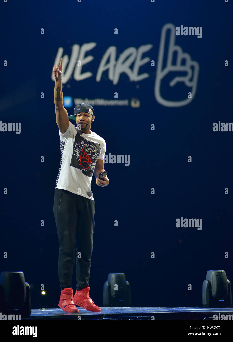 Tobymac - Hits Deep Tour at BB&T Center in Sunrise, Florida.  Featuring: Brian “B.” Haley Where: SUNRISE, Florida, United States When: 18 Feb 2017 Stock Photo