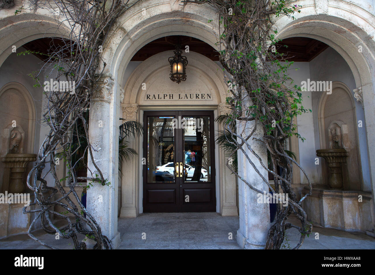 Ralph Lauren store. Worth Avenue, in Palm Beach, is one of the