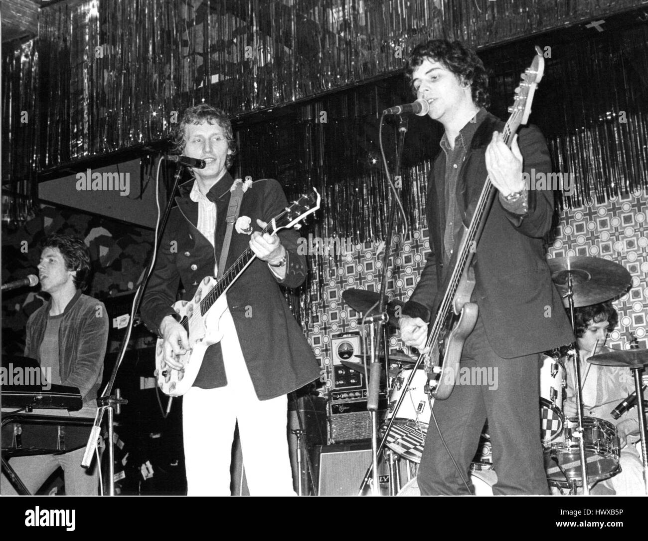 British power pop band The Boyfriends perform live in London, England