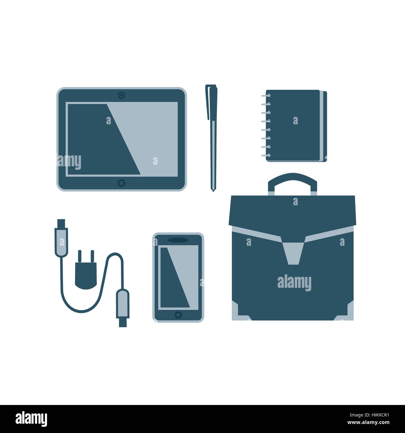 Business meeting accessories Stock Vector Image & Art - Alamy