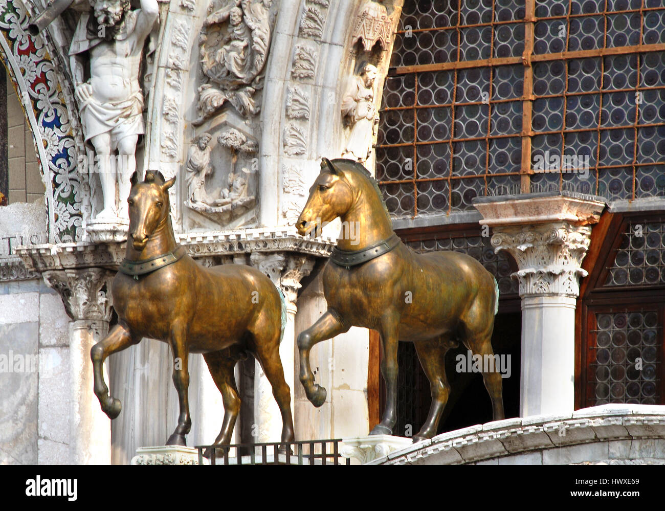 Horse statue, Mark's Square, Venice Stock Photo Alamy