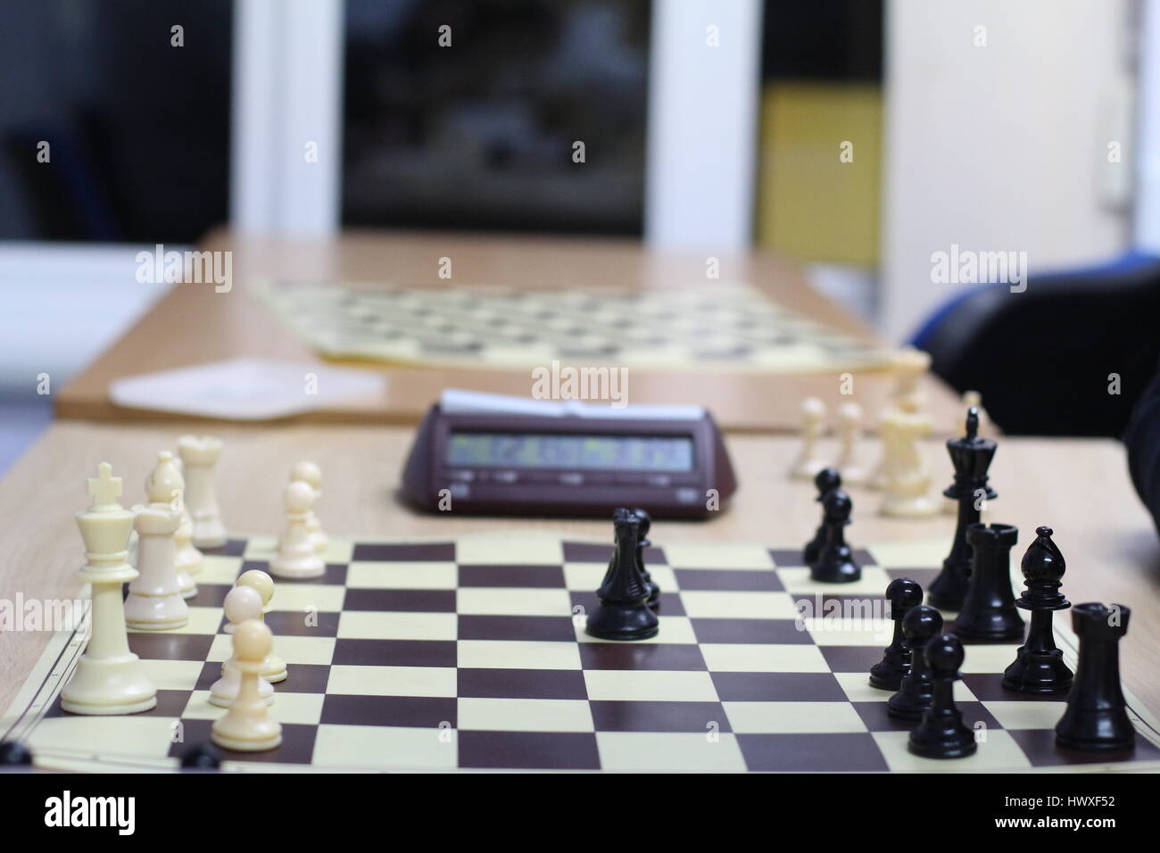 Friendly Games at a Local Chess Club Stock Photo - Alamy