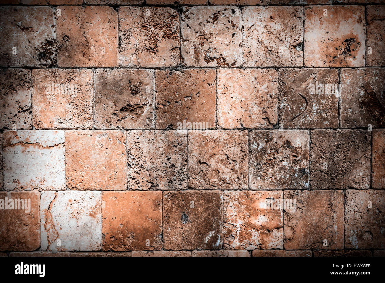 Old tile background Stock Photo