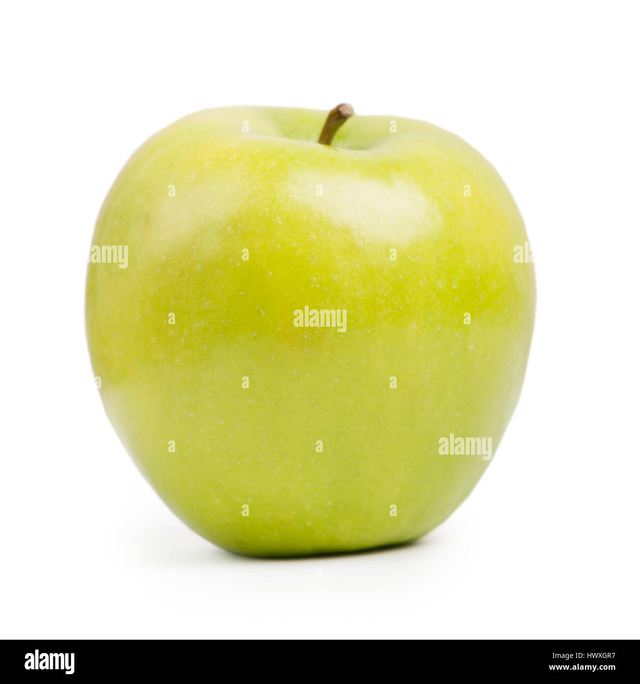 Green apple isolated on white background Stock Photo - Alamy