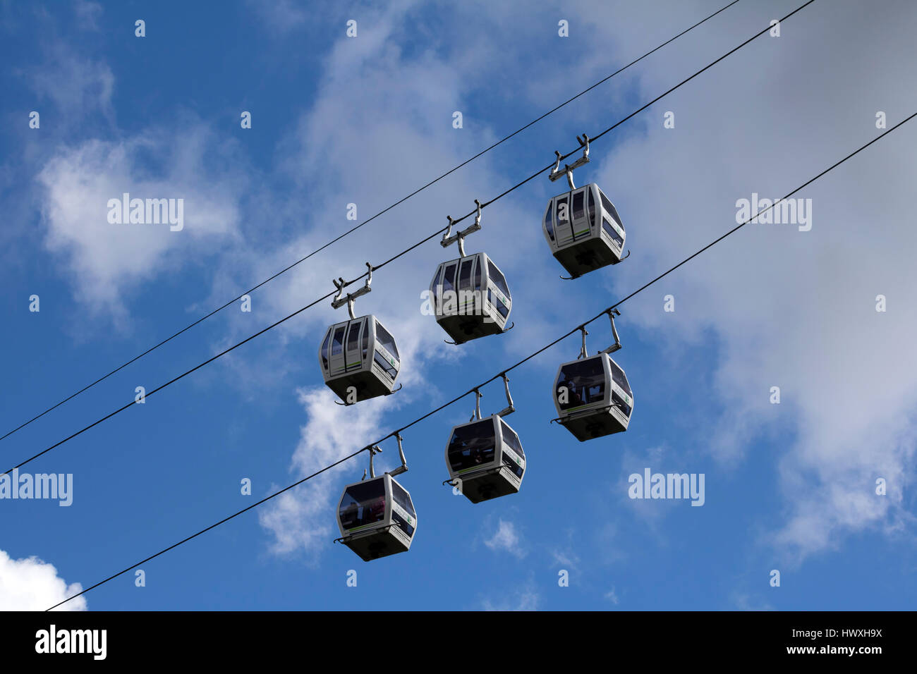 Cables cars in Matlock Derbyshire Peak District England Stock Photo Alamy