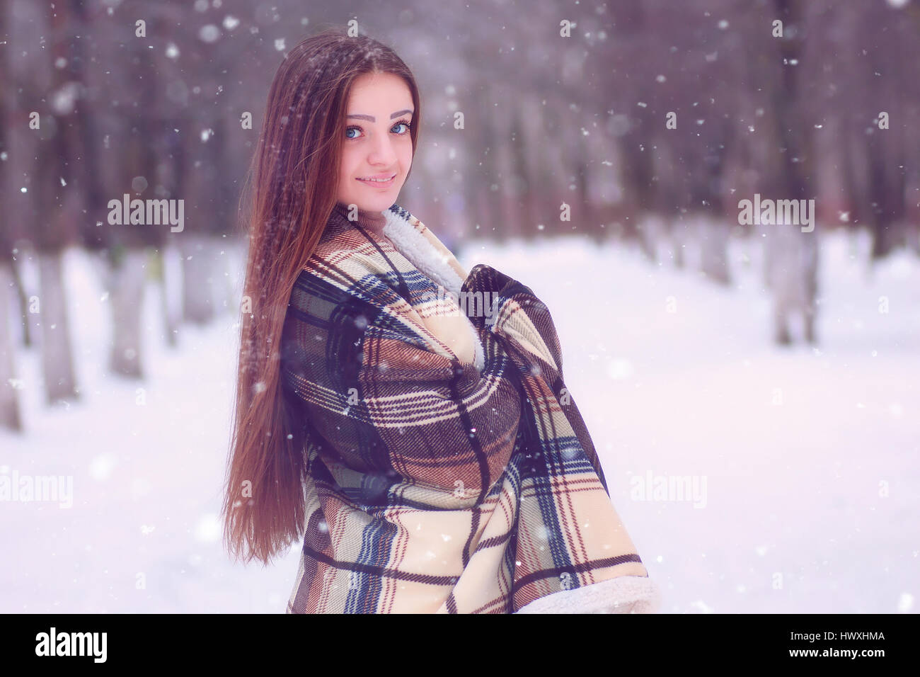 cute girl winter